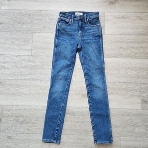 Madewell 10" High Rise Skinny Jeans Women's 23 Tencel Denim Edition Wendover